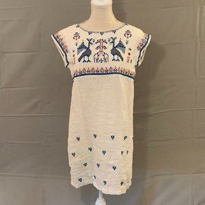 Never worn! Uncle Frank White Embroidered Dress/Swim Coverup